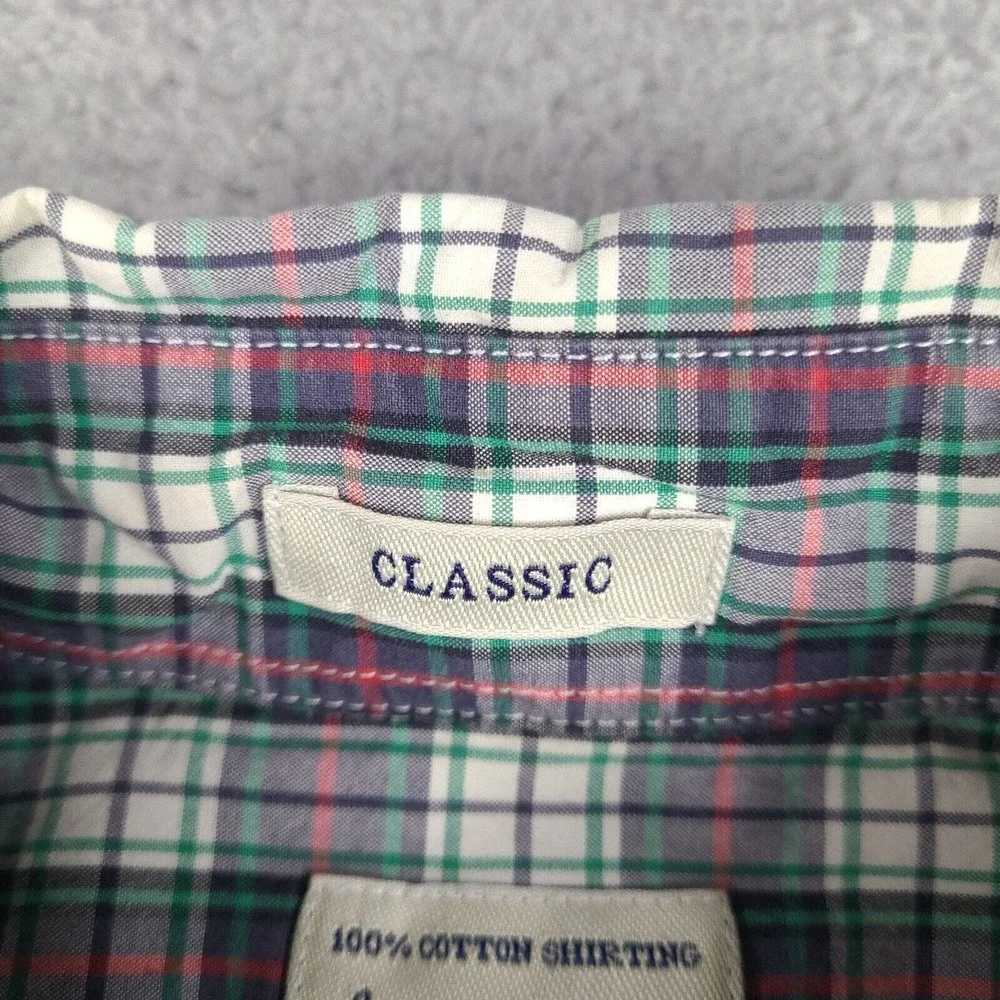 J Crew Shirt Mens Medium Classic Fit Plaid Button‎ Down Multicolor